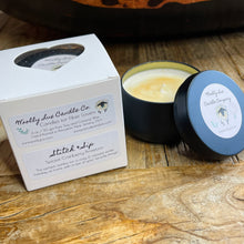 Load image into Gallery viewer, Stitch & Sip Candle by Woolly Lux - 2024 Holiday Exclusive