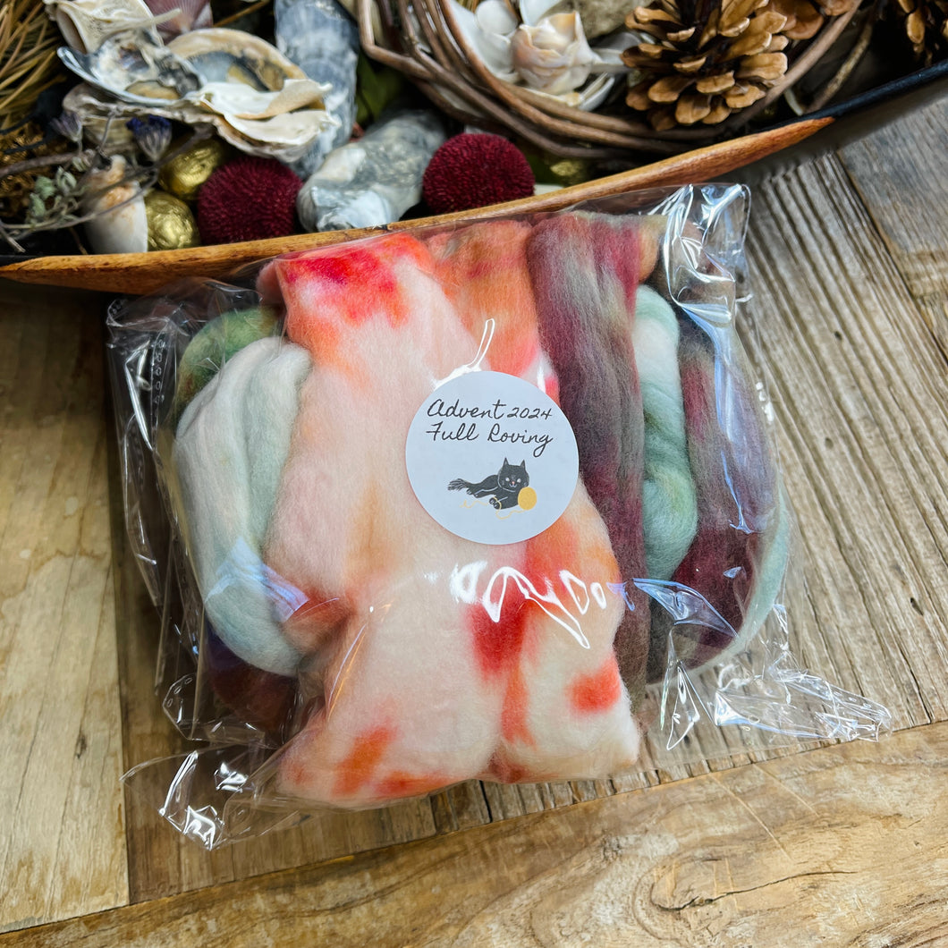 CHRISTMAS CAKE Merino Roving