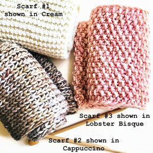 Scarf #1 Knitting Kit with Pattern